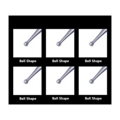 6 HSS Mini Milling Cutters, 0.5x40 Mm (ball Nose Only) -Wood Tools And Deco 6 hss mini milling cutters 05x40 mm ball nose only 2