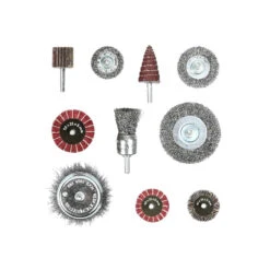 Abrasive And Cleaning Tool Set For Drilling Machines