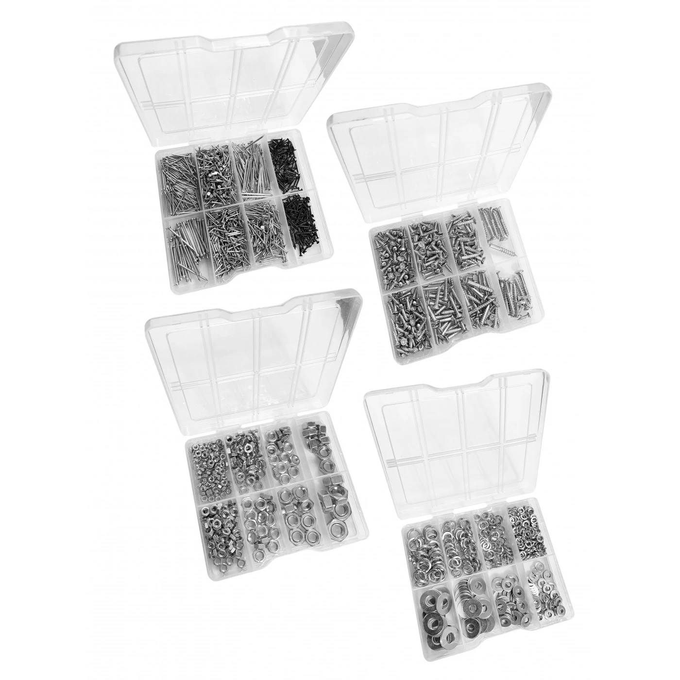 Big Combi Set Of 2035 Metal Fasteners (screws, Nails, Washers, Nuts) 2 Big Combi Set Of 2035 Metal Fasteners (screws, Nails, Washers, Nuts) - Image 2