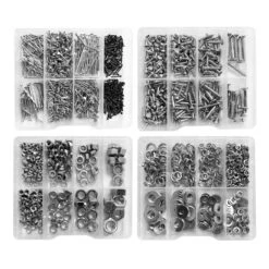 Big Combi Set Of 2035 Metal Fasteners (screws, Nails, Washers, Nuts)