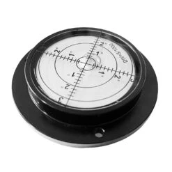 Big Round Bubble Level With Aluminum Case (80x62x15 Mm, Black)