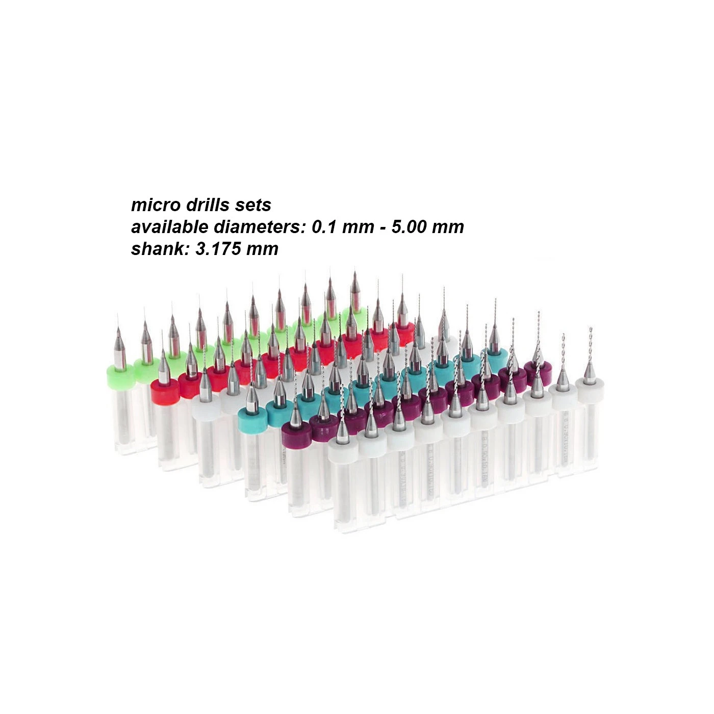 Combi Set Of 10 Micro Drill Bits In Box (2.10-3.00 Mm) 2 Combi Set Of 10 Micro Drill Bits In Box (2.10-3.00 Mm) - Image 2