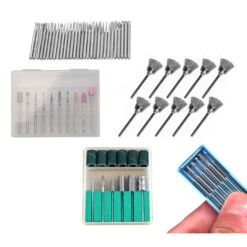 Large Set Of Cutters And Sanding Brushes (2.35 Mm), For Fine Work