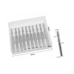 Micro Milling Cutters Set Ball Nose In Box (3.175 Mm)