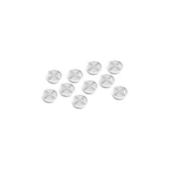 Set Of 10 Bubble Level Vials (32x7 Mm, White)