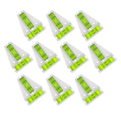 Set Of 10 Cross Levels With Screw Holes (white/gray)