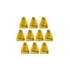 Set Of 10 Cross Levels With Screw Holes (yellow)