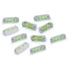 Set Of 10 Pcs Mini Bubble Level, 2 Way, 3 Cm Length