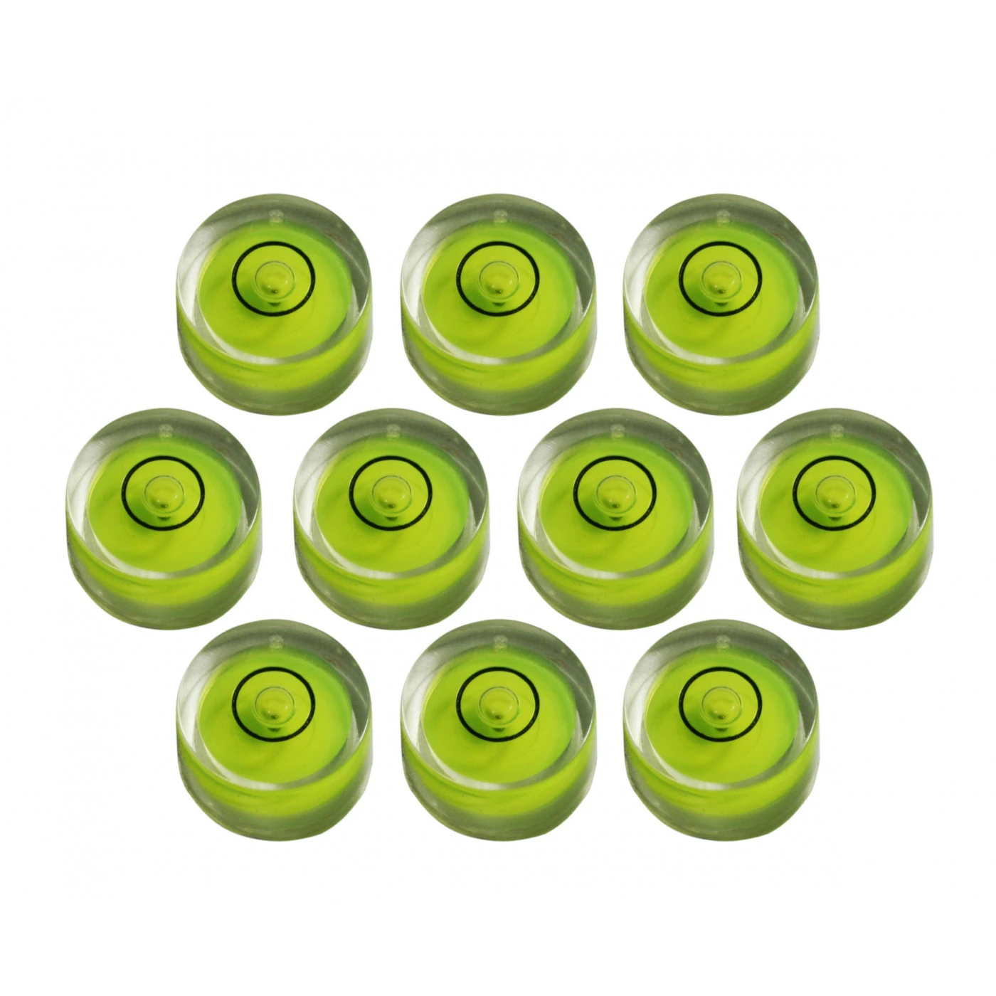 Set Of 10 Small Round Bubble Levels Size 1 (8x5.5 Mm) 1 Set Of 10 Small Round Bubble Levels Size 1 (8x5.5 Mm)