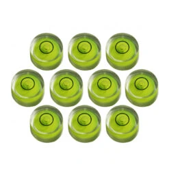 Set Of 10 Small Round Bubble Levels Size 3 (12x6 Mm)
