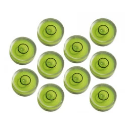 Set Of 10 Small Round Bubble Levels Size 4 (12x7 Mm)