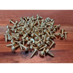 Set Of 100 Small Screws (3.0x10 Mm, Gold Color)