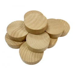 Set Of 100 Wooden Discs (dia: 4 Cm, Thickness: 12 Mm, Schima Wood)