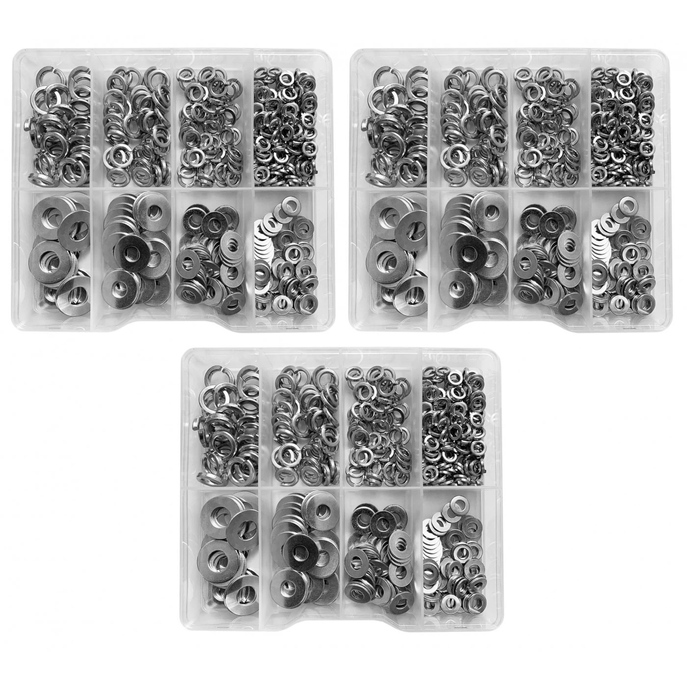 Set Of 1125 Washers In Plastic Assortment Boxes 1 Set Of 1125 Washers In Plastic Assortment Boxes