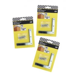 Set Of 12 Metal Connection Plates With Screws (100x100x15 Mm, Angle Pieces)