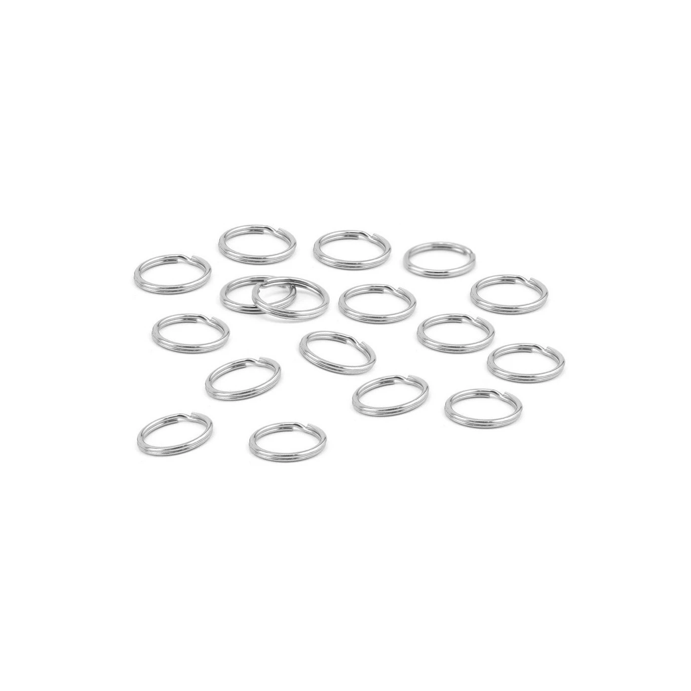 Set Of 180 Key Rings (12 Mm, Nickel Plated) 1 Set Of 180 Key Rings (12 Mm, Nickel Plated)