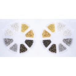 Set Of 2 Packs Mini Screws With Eye (1600 Pcs Total)