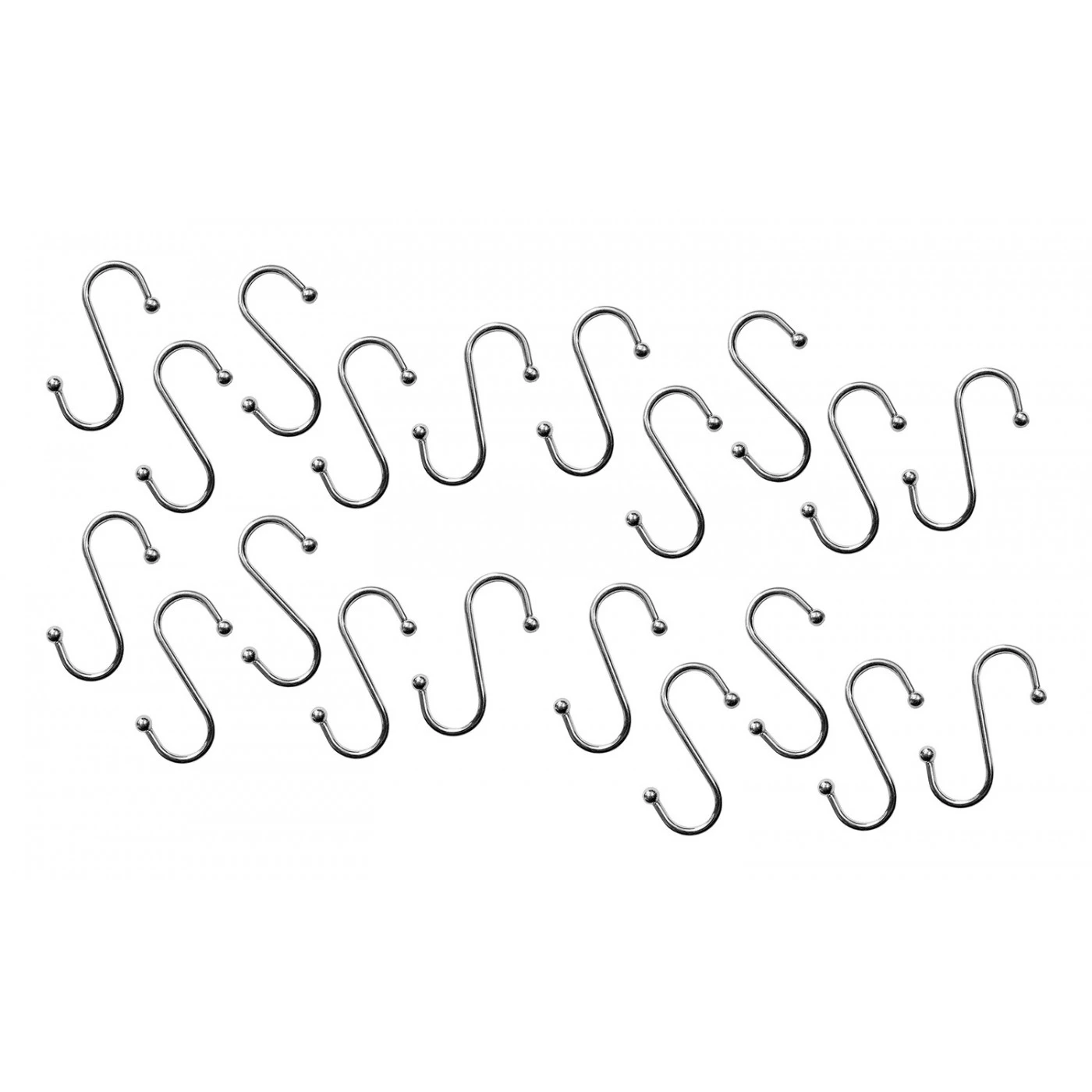 Set Of 20 Steel S-hooks (100 Mm, Max 15 Kg) 2 Set Of 20 Steel S-hooks (100 Mm, Max 15 Kg) - Image 2