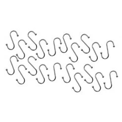 Set Of 20 Steel S-hooks (70 Mm, 50 Kg)