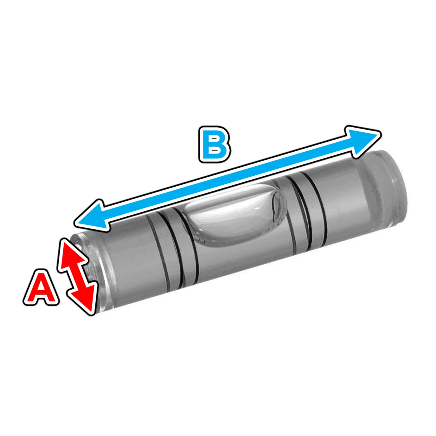Set Of 20 Vials For Spirit Levels (size 5: 6.5x18.0 Mm) 2 Set Of 20 Vials For Spirit Levels (size 5: 6.5x18.0 Mm) - Image 2