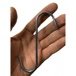 Set Of 24 Chrome S-hooks (12 Cm, Silver-colored)