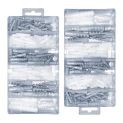 Set Of 276 Plastic Plugs In 2 Boxes (5-12 Mm)