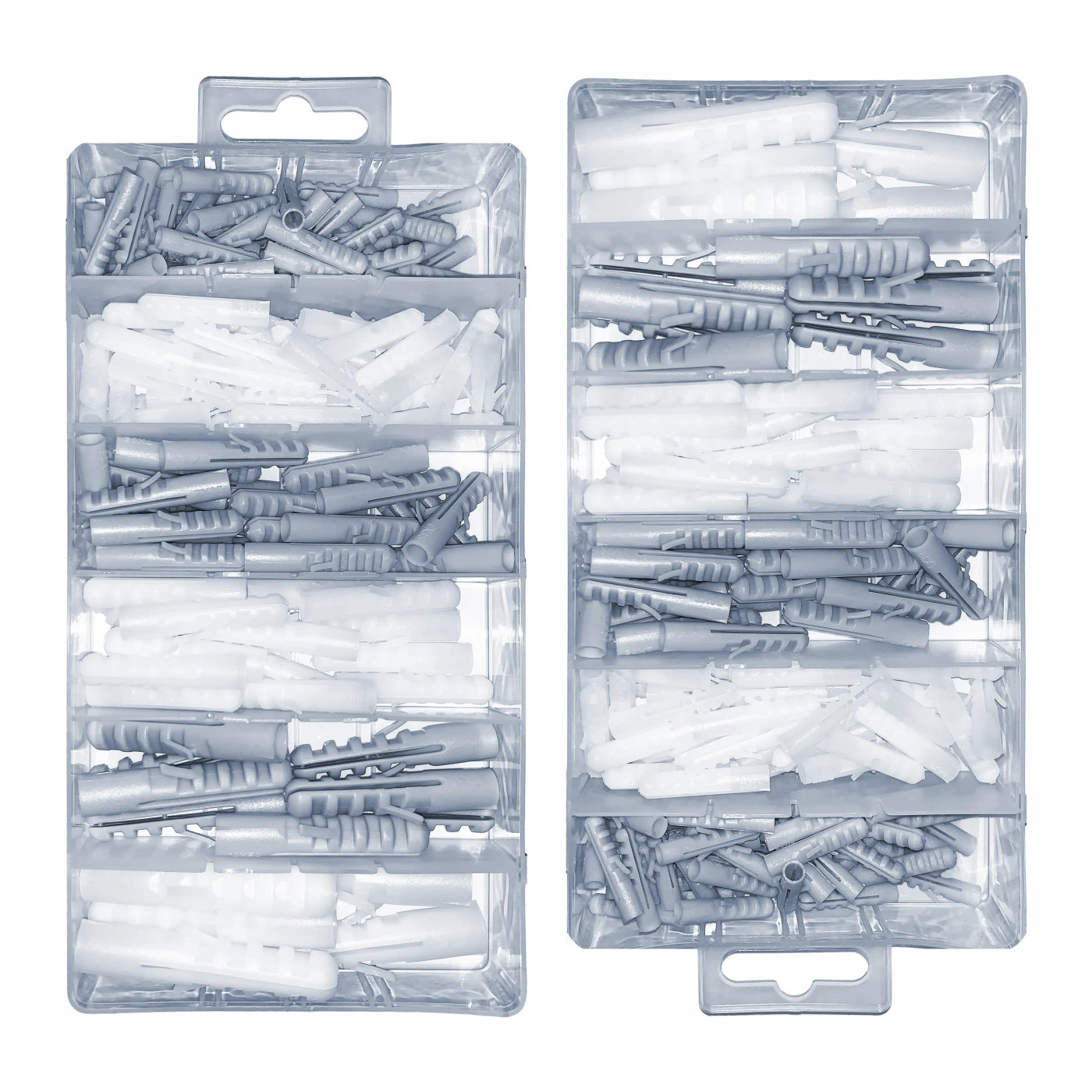 Set Of 276 Plastic Plugs In 2 Boxes (5-12 Mm) 1 Set Of 276 Plastic Plugs In 2 Boxes (5-12 Mm)
