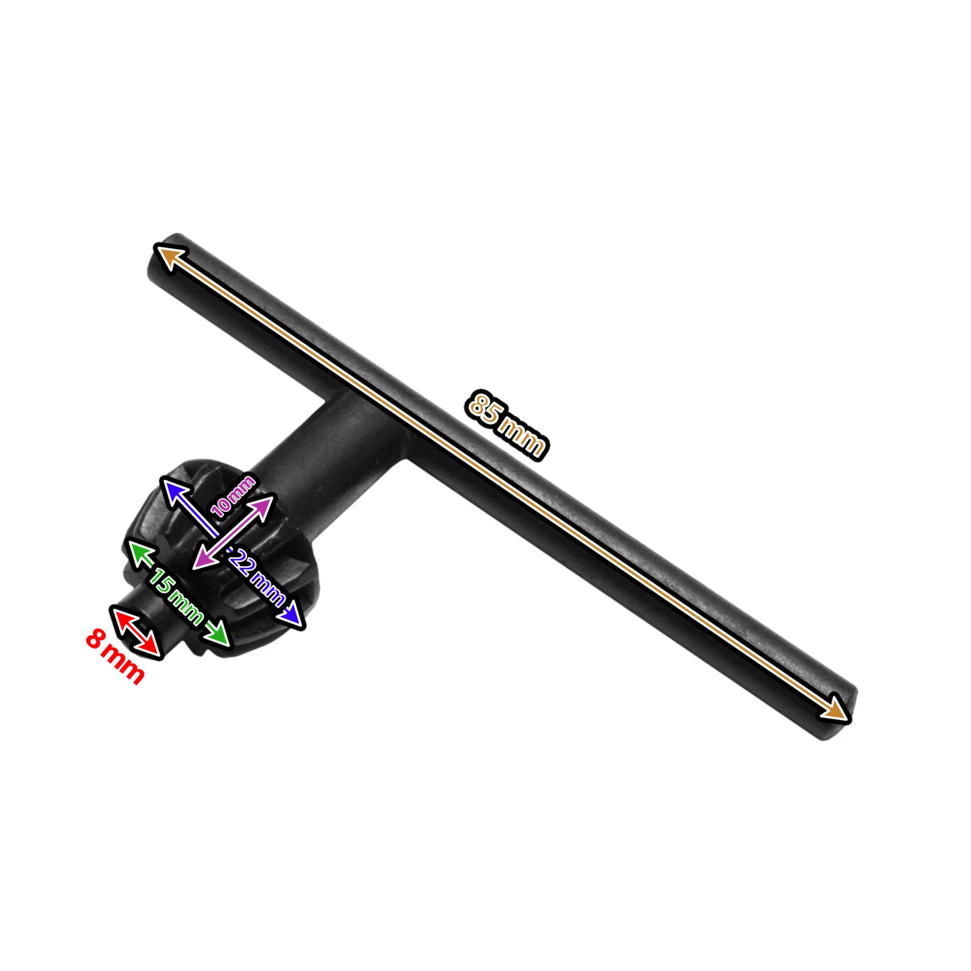 Set Of 3 Drill Chuck Keys 16 Mm (size 3) 2 Set Of 3 Drill Chuck Keys 16 Mm (size 3) - Image 2