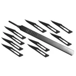 Set Of 3 Razor Sharp Scalpels (3 Handles, 30 Blades) -Wood Tools And Deco set of 3 razor sharp scalpels 3 handles 30 blades 2
