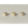 Set Of 30 Wooden Buttons, Caps (10x10 Mm, Ash Wood)