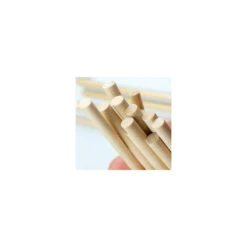 Set Of 400 Wooden Sticks (11 Cm Long, 5 Mm Dia, Birch Wood)
