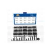 Set Of 450 Mini Screws (2.3, 2.6, 3.0 Mm, Countersunk, Black)