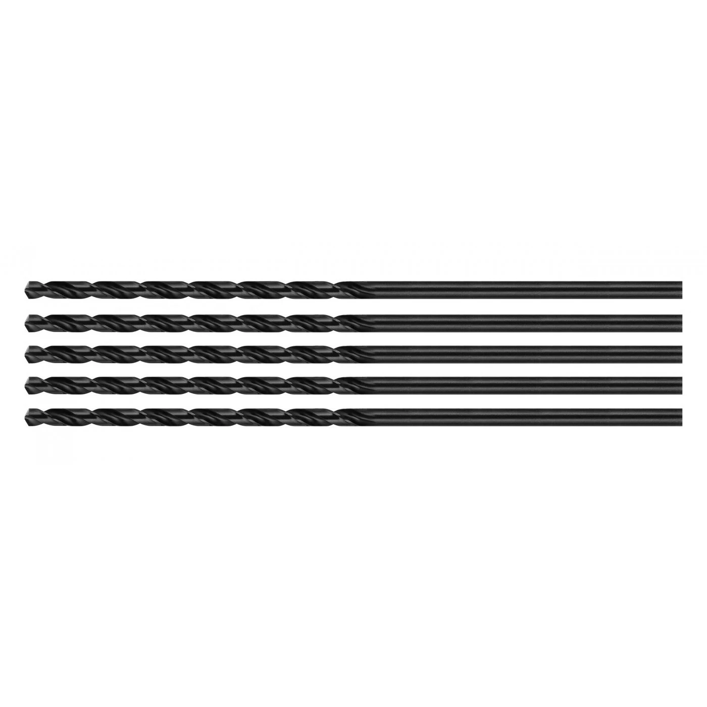 Set Of 5 Metal Drill Bits, Extra Long (4.0x300 Mm) 1 Set Of 5 Metal Drill Bits, Extra Long (4.0x300 Mm)