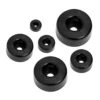 Set Of 50 Buffers/bumpers (round, 20 Mm, Black)