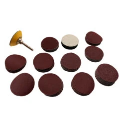 Set Of 50 Mm Sanding Pad And Adapter (with 100 Discs, Grit 80-2000)