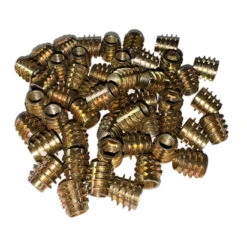 Set Of 50 Threaded Inserts Without Flange (screw-in Nuts, M8x15 Mm)