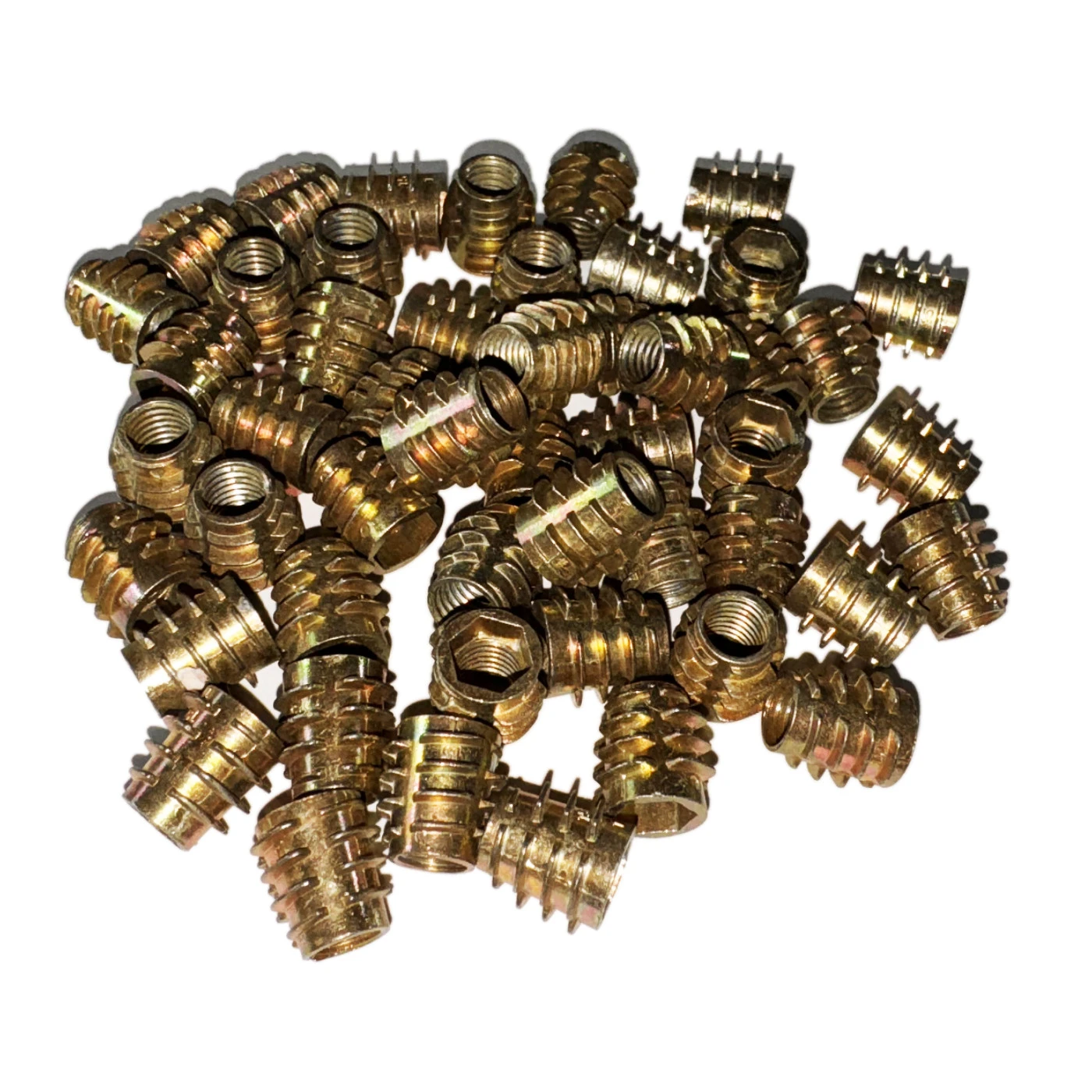 Set Of 50 Threaded Inserts Without Flange (screw-in Nuts, M8x15 Mm) 1 Set Of 50 Threaded Inserts Without Flange (screw-in Nuts, M8x15 Mm)