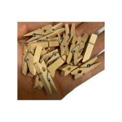 Set Of 500 Small Clothes Pins (3.5 Cm) -Wood Tools And Deco set of 500 small clothes pins 35 cm 2