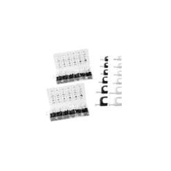 Set Of 780 Cable Clips (2 Mix Assortment Boxes, Black/white)
