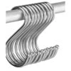 Set Of 8 Large Metal S-hooks (galvanized Steel, 160 Mm, Max 15 Kg)