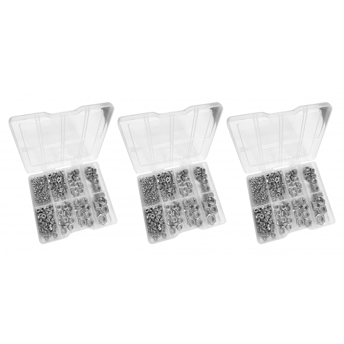 Set Of 810 Nuts In Plastic Assortment Boxes (M3-M10) 2 Set Of 810 Nuts In Plastic Assortment Boxes (M3-M10) - Image 2