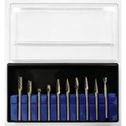 Set Of High Quality Cutters, Tungsten Carbide (10 Pieces, 6.35 Mm Shank)