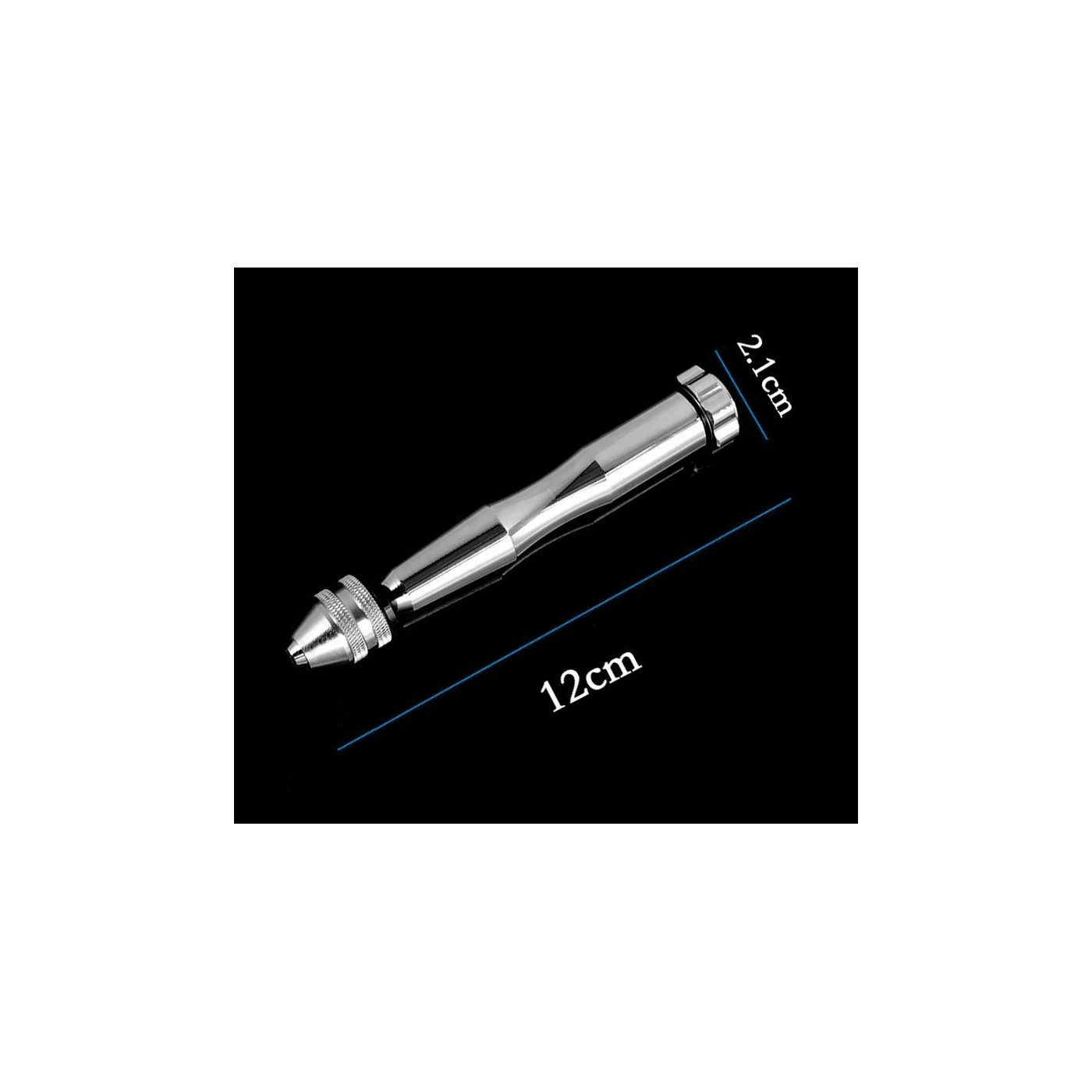 Solid Hand Drill, Silver With 10 Drill Bits 3 Solid Hand Drill, Silver With 10 Drill Bits - Image 3