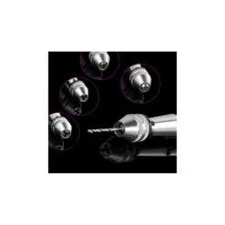 Solid Hand Drill, Silver With 10 Drill Bits