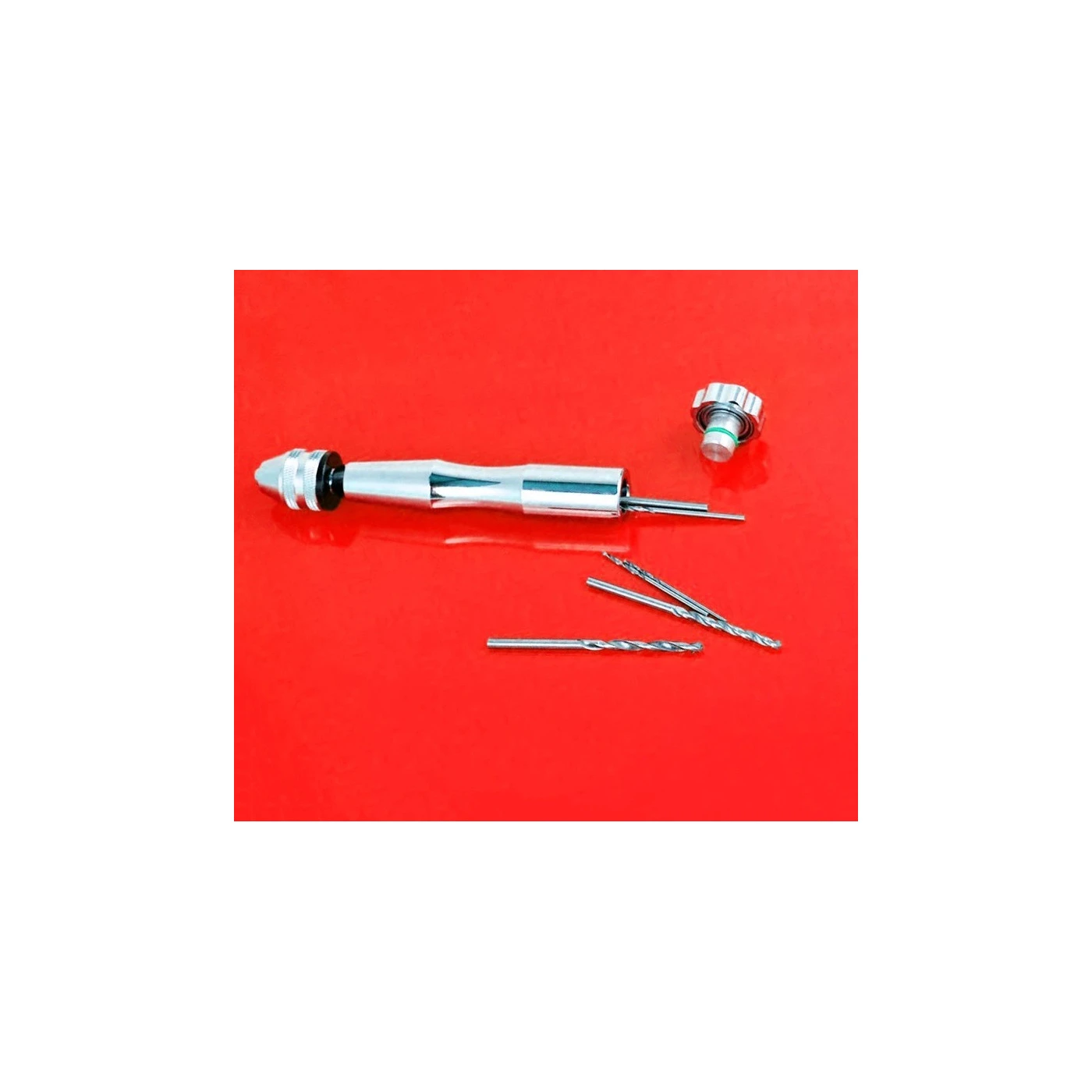 Solid Hand Drill, Silver With 10 Drill Bits 5 Solid Hand Drill, Silver With 10 Drill Bits - Image 5
