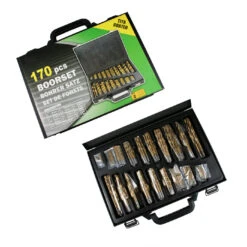 Super Set HSS Spiral Drill Bits In Case (170 Pieces!)