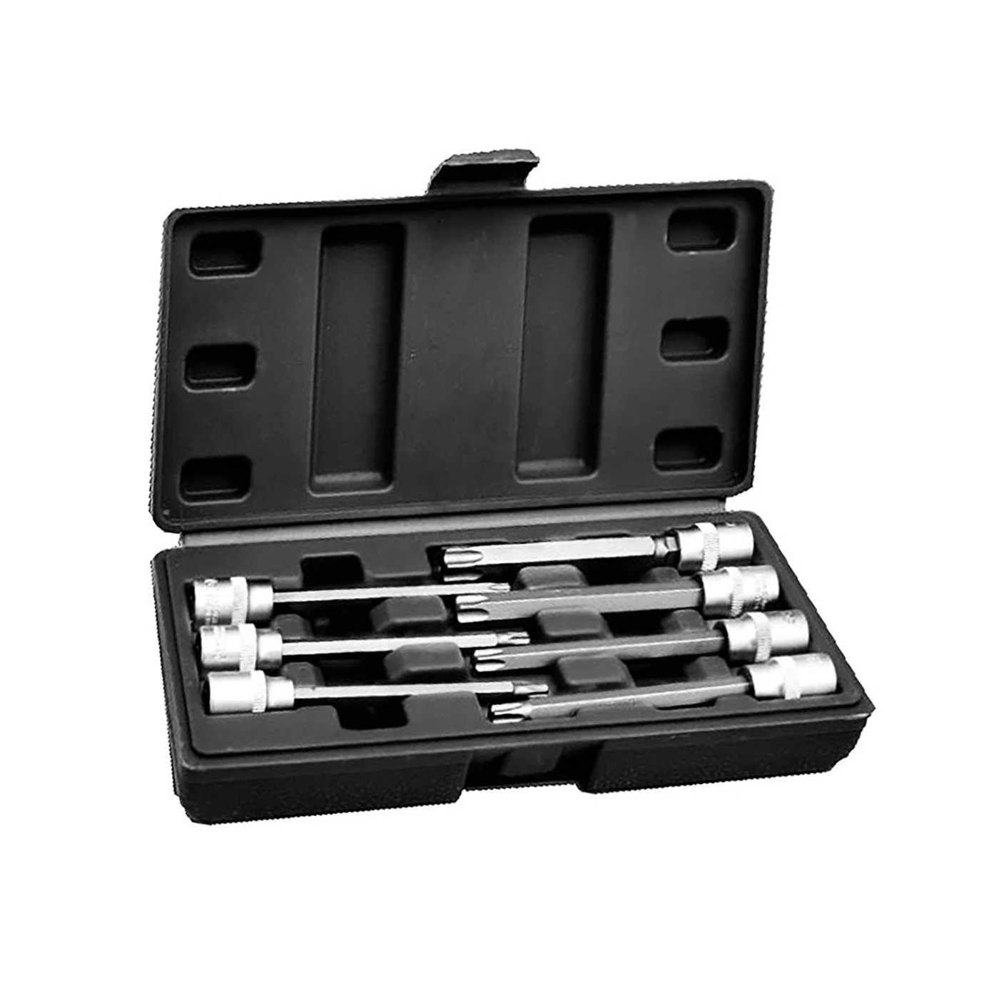 Torx 3/8 Inch Socket Set (extended, 7 Pieces) In Plastic Box 1 Torx 3/8 Inch Socket Set (extended, 7 Pieces) In Plastic Box